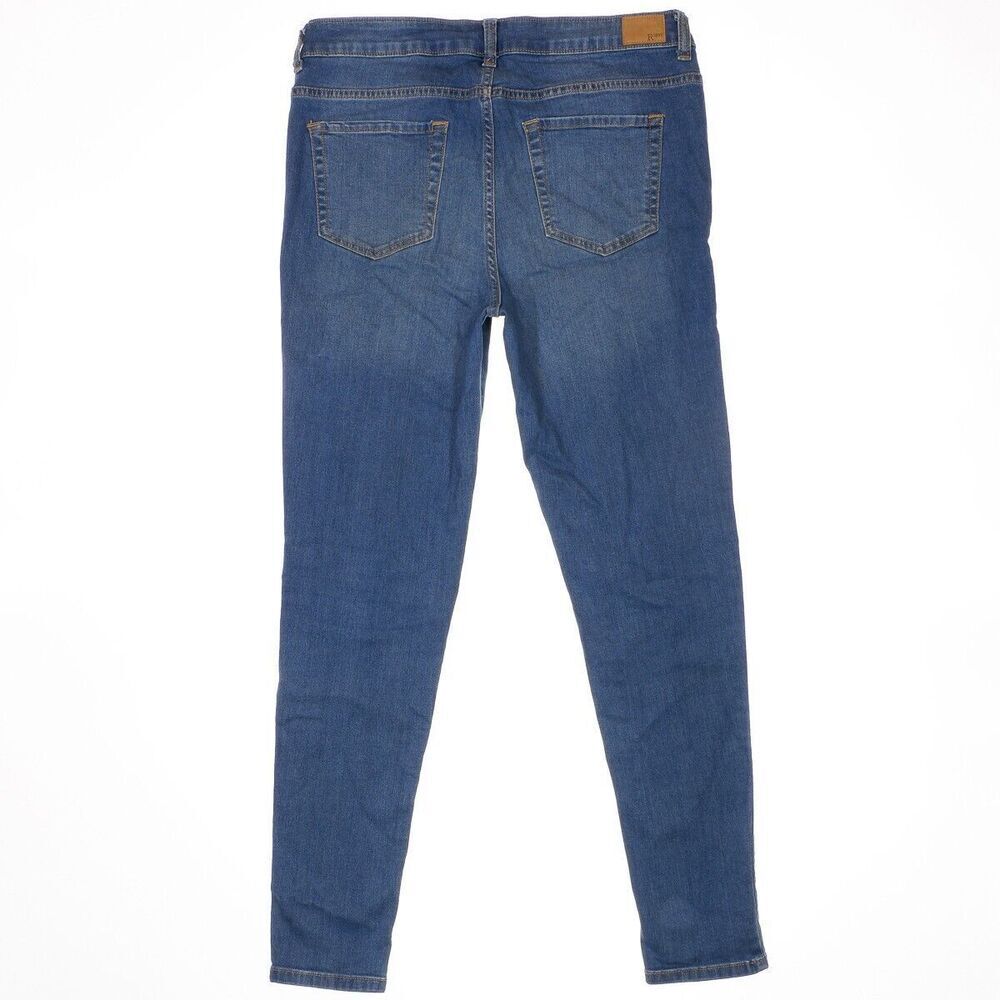 Roebuck & Co Jeans Womens 12/14 Jegging Blue High Mid Stretch Measures 32 x 28.5 - Picture 2 of 10
